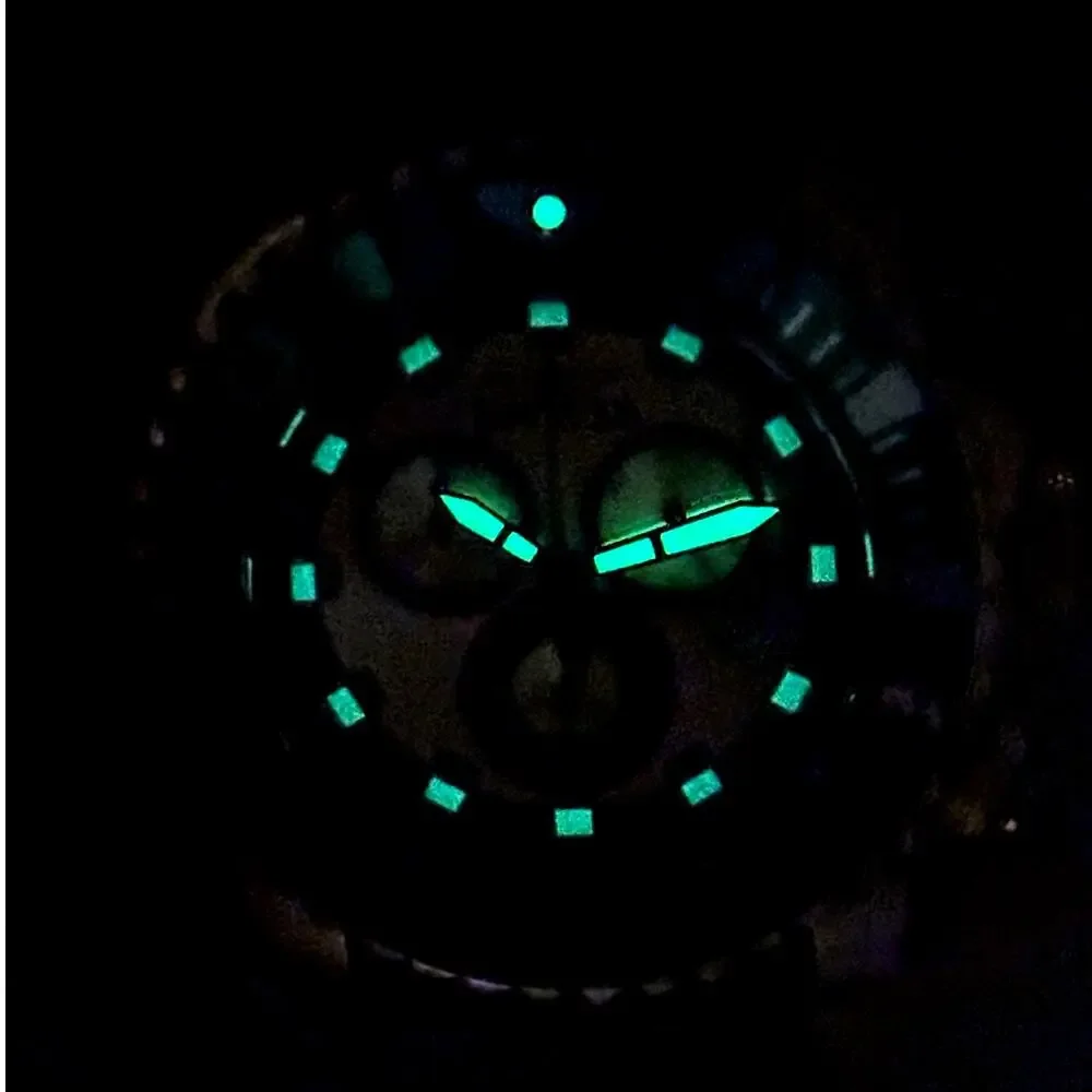 Invicta Sea Hunter 48987 Men’s 52mm Silicone Strap Gold Dive Watch NIBWT